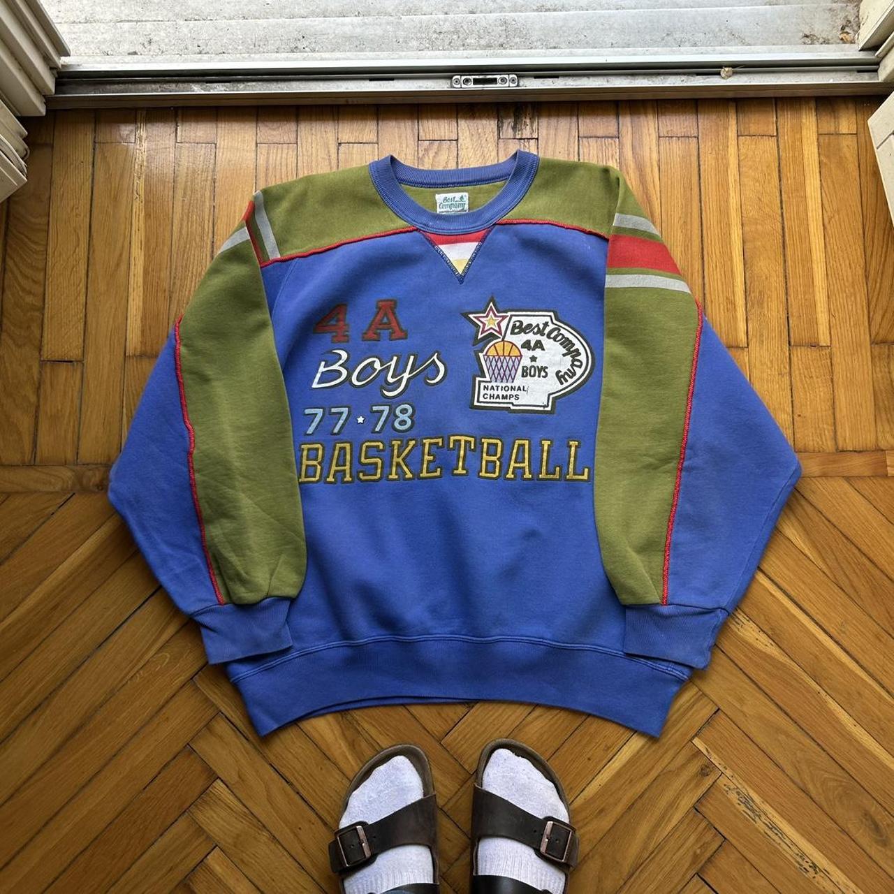 1980s Best Company Basketball Sweatshirt L