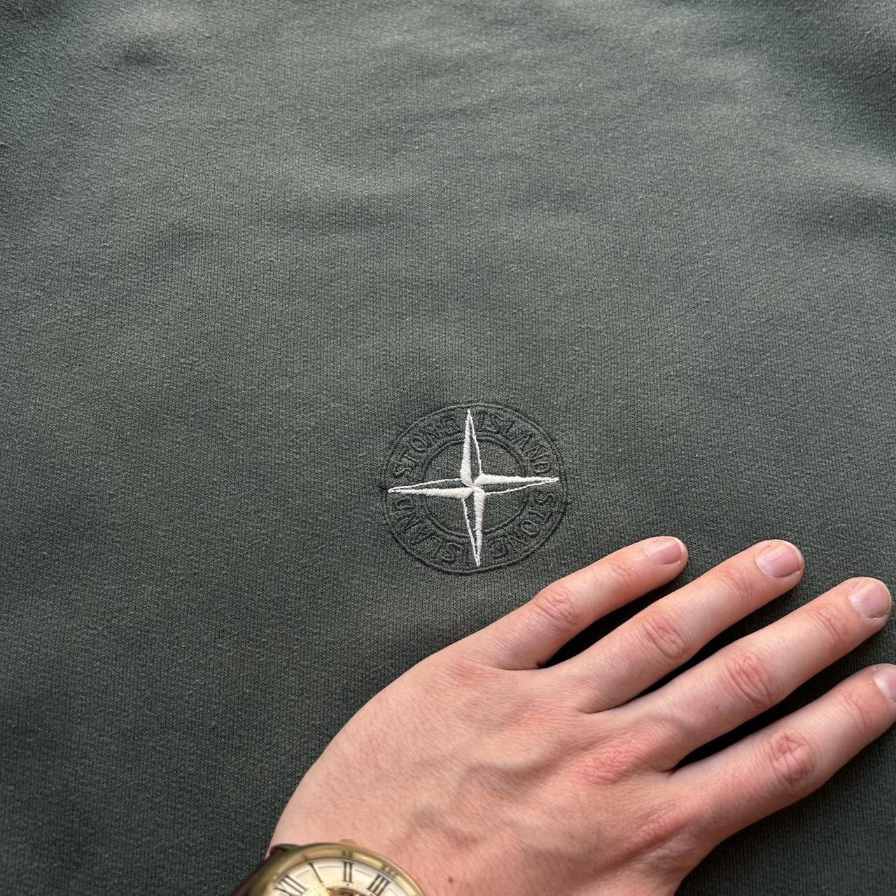 1980s Stone Island Compass Sweatshirt Khaki XL