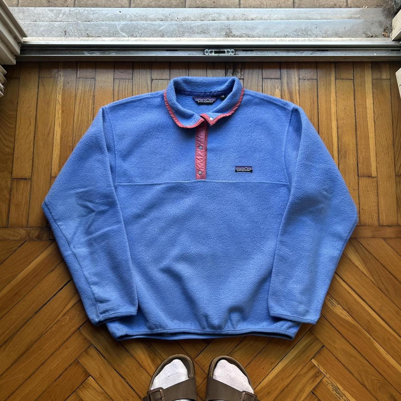 1990s Patagonia Fleece Sweatshirt Blue S