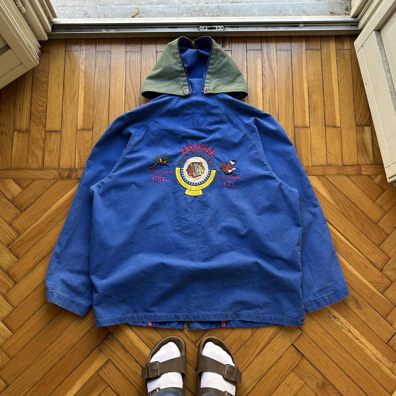 1980s Best Company Jacket Blue XL