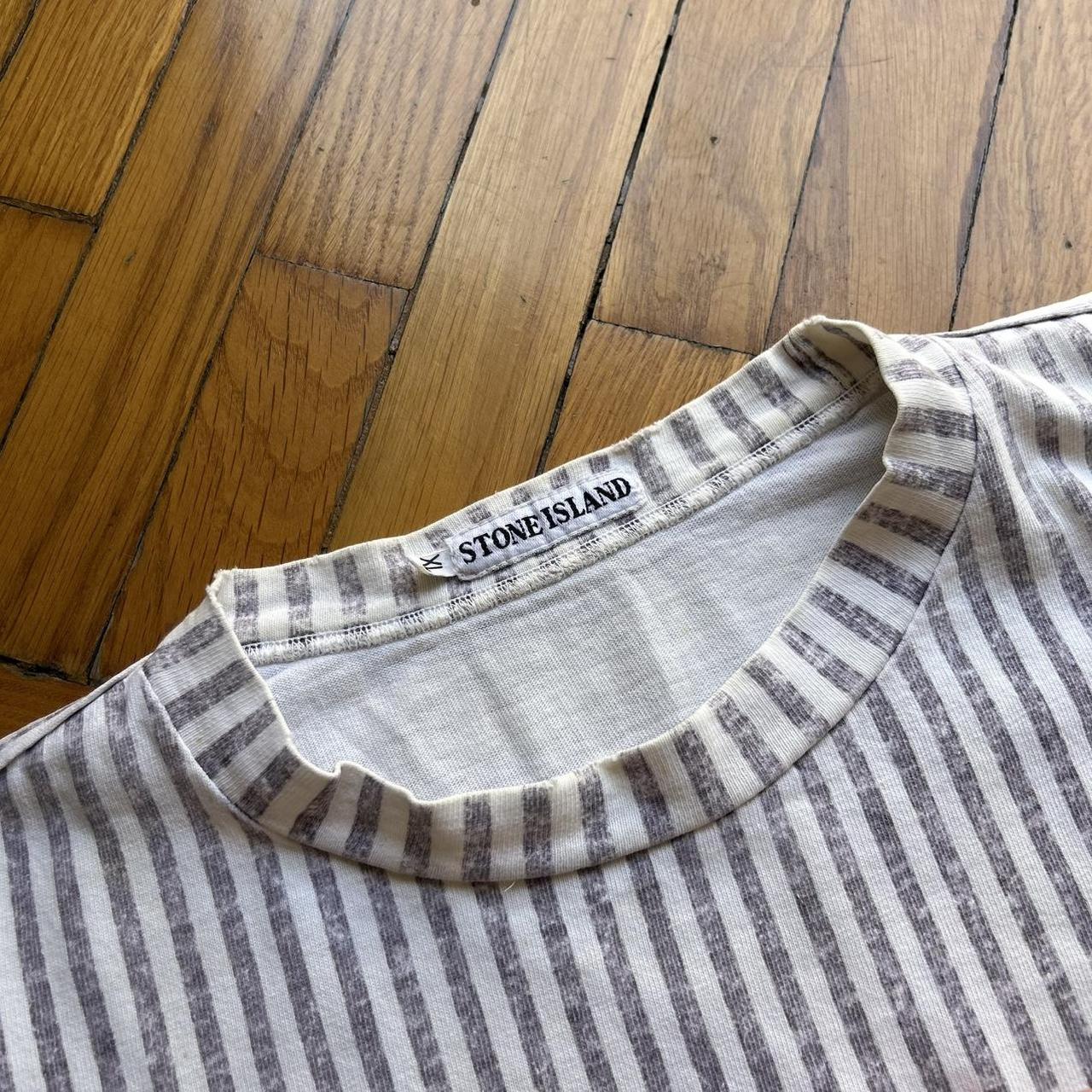 1984 Stone Island Marina Striped T Shirt XL
