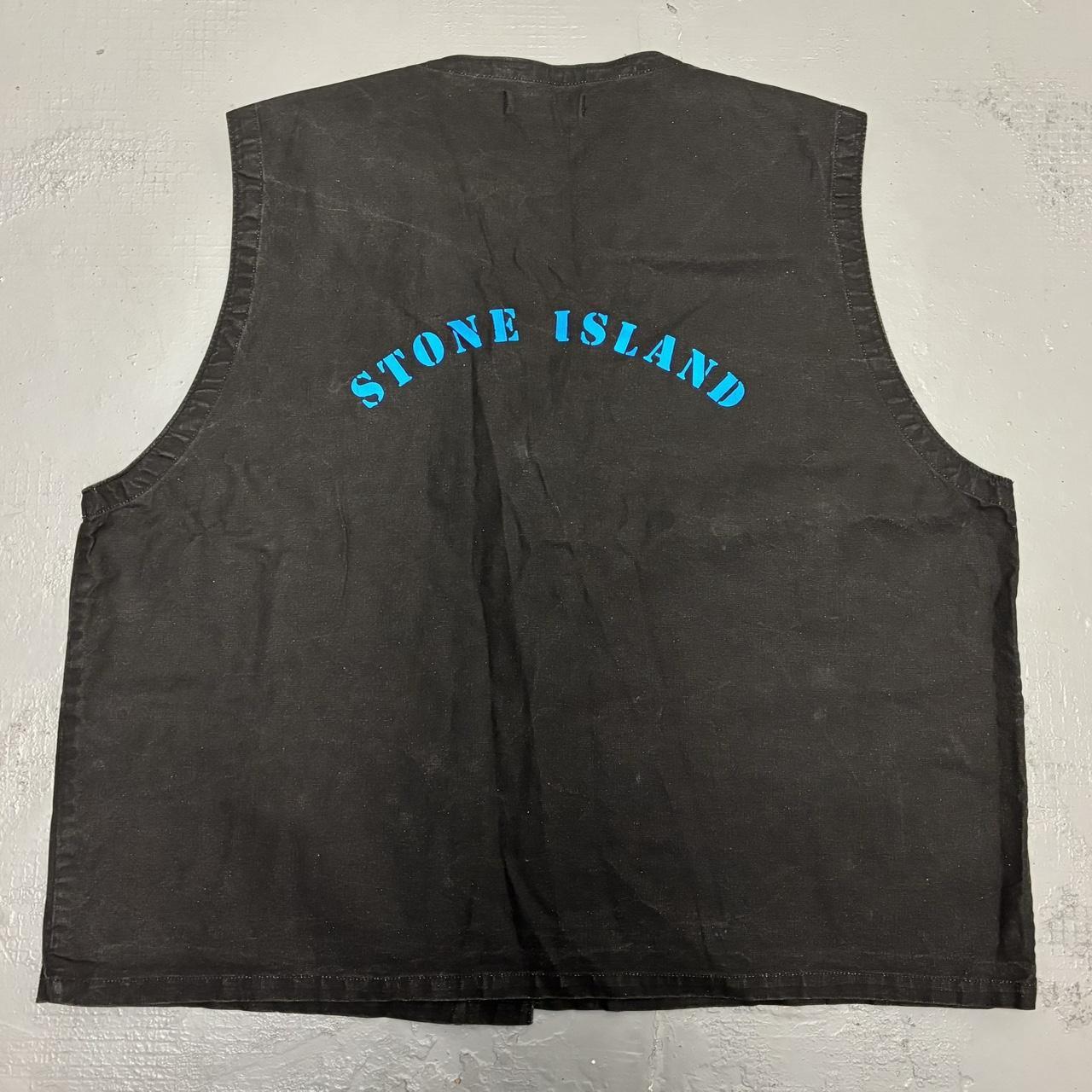 1990s Stone Island Reflective Vest XXL