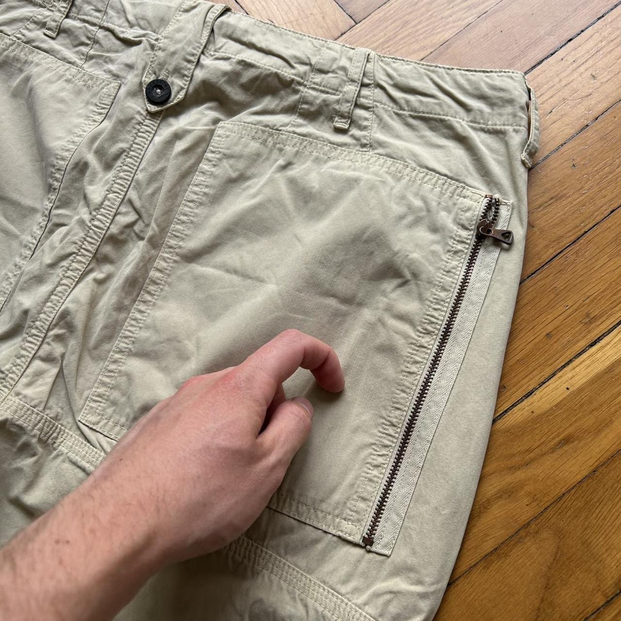 2000s Napapijri Cargo Trousers Beige 34W 30L