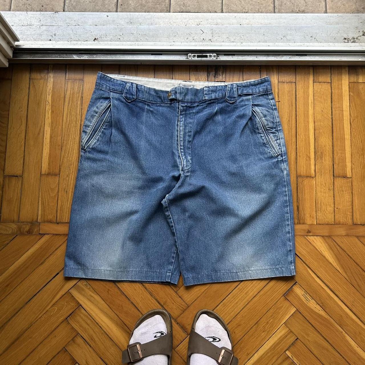 1990s Valentino Denim Shorts Blue 40W