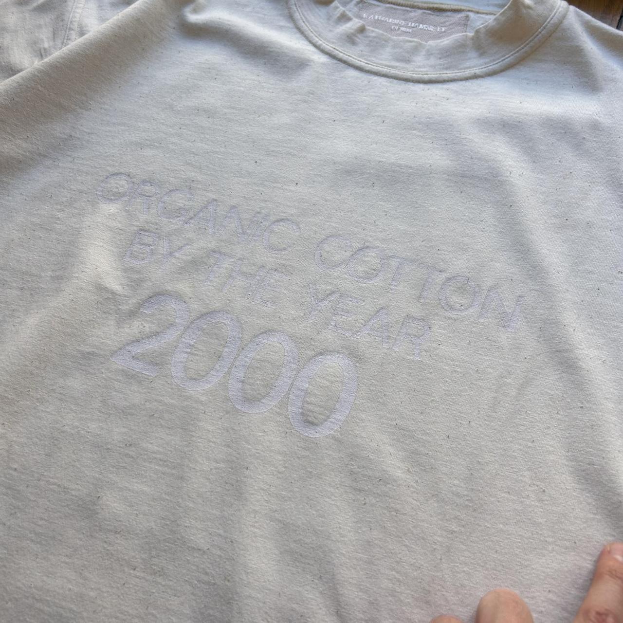 2000 Katharine Hamnett T Shirt Cream XL