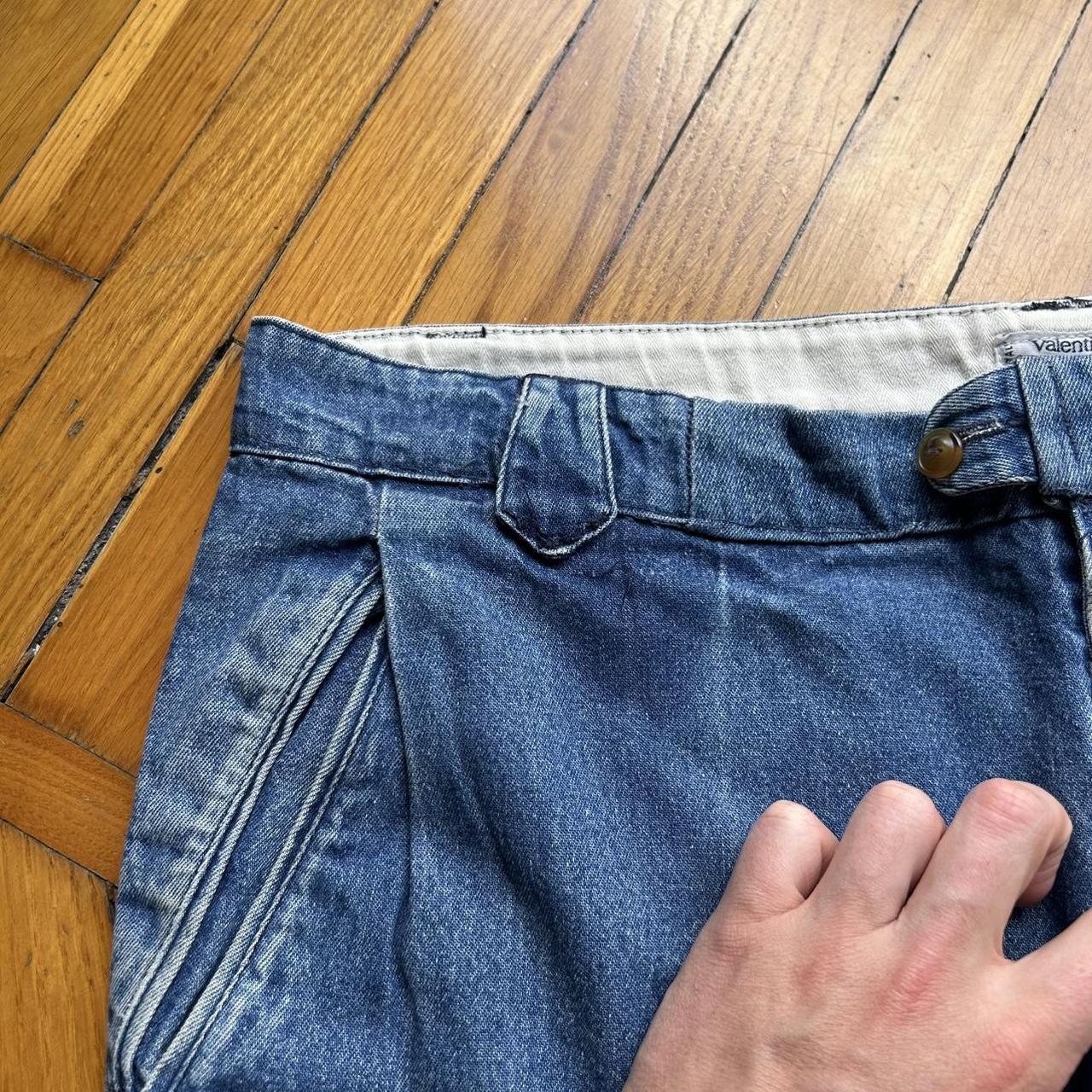 1990s Valentino Denim Shorts Blue 40W