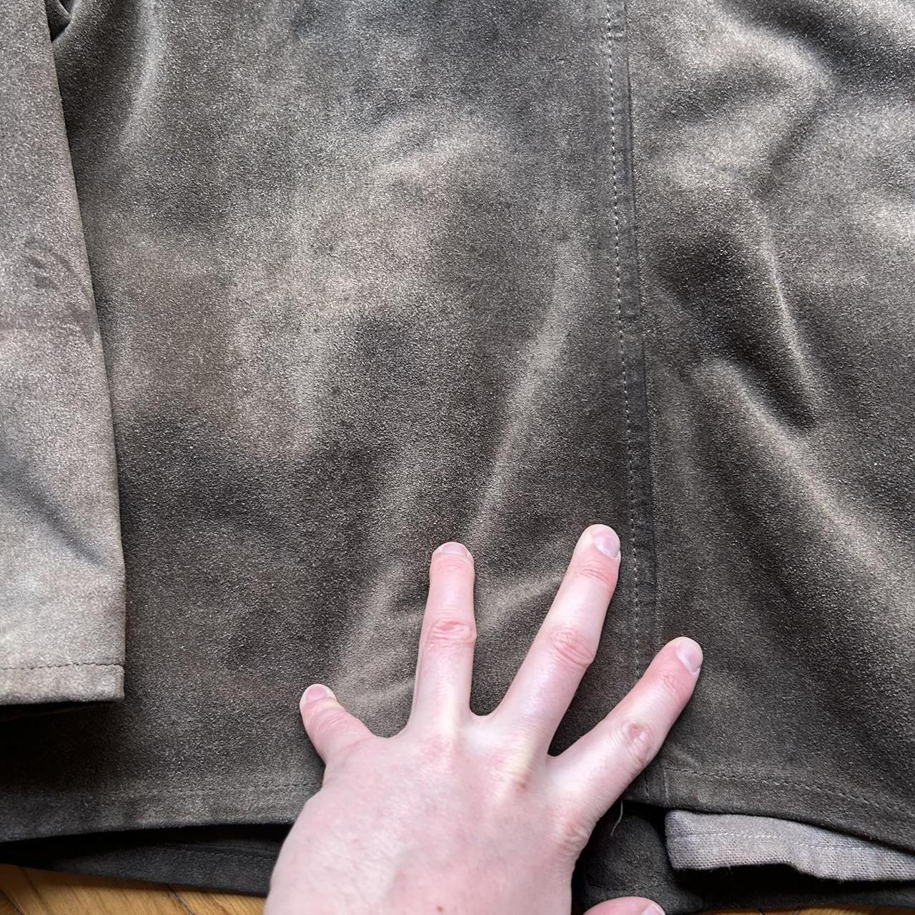 1990s Emporio Armani Suede Duffle Coat M