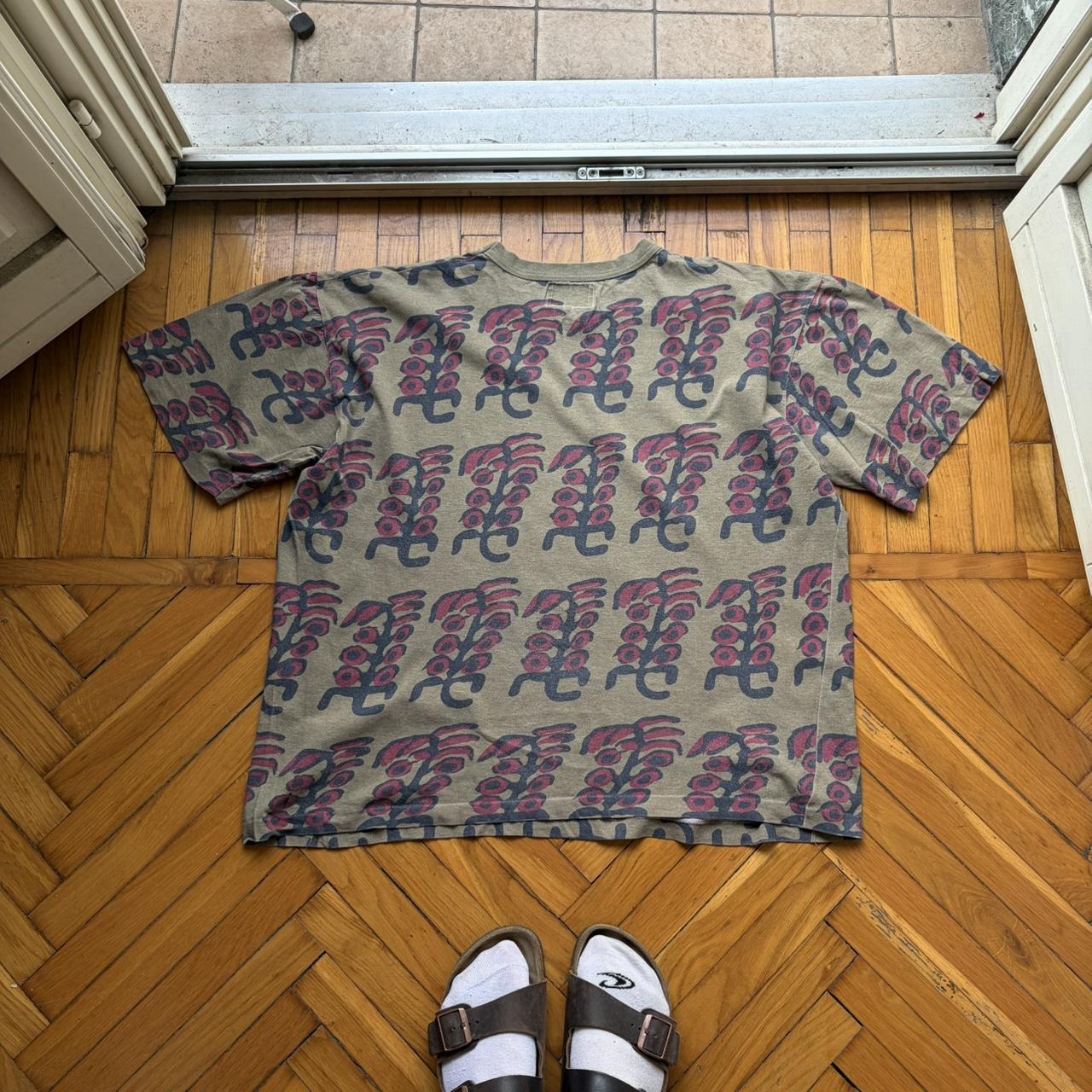 1990s Armani Jeans Pattern T Shirt XL
