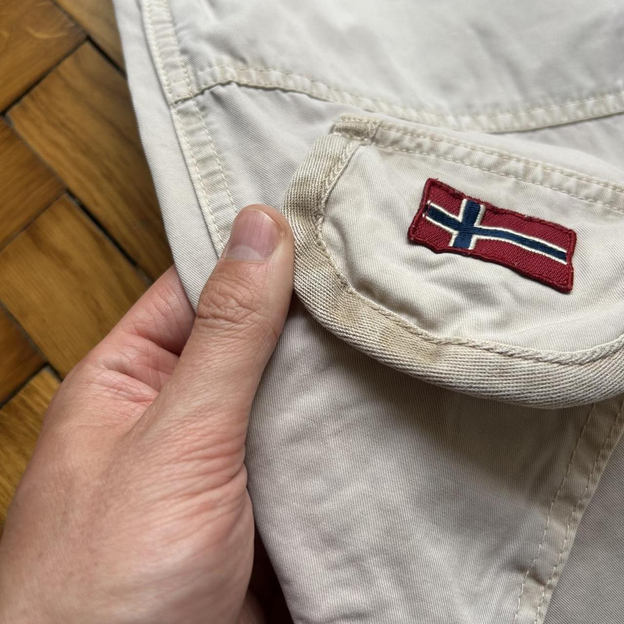 2000s Napapijri Cargo Trousers Beige 36W 34L