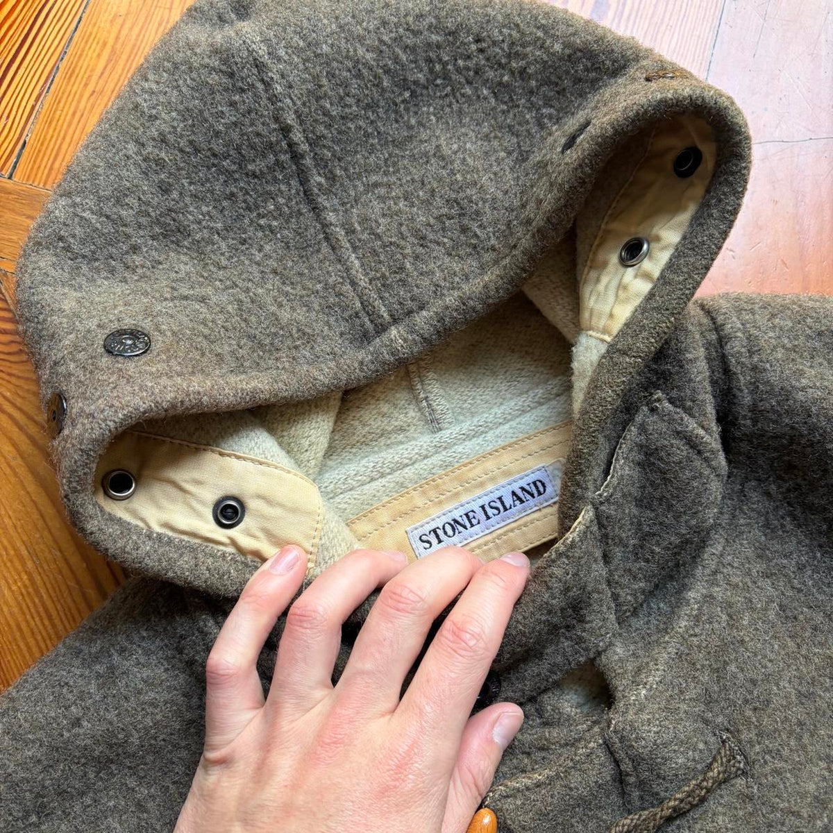 1990s Stone Island Montgomery Duffle Coat L