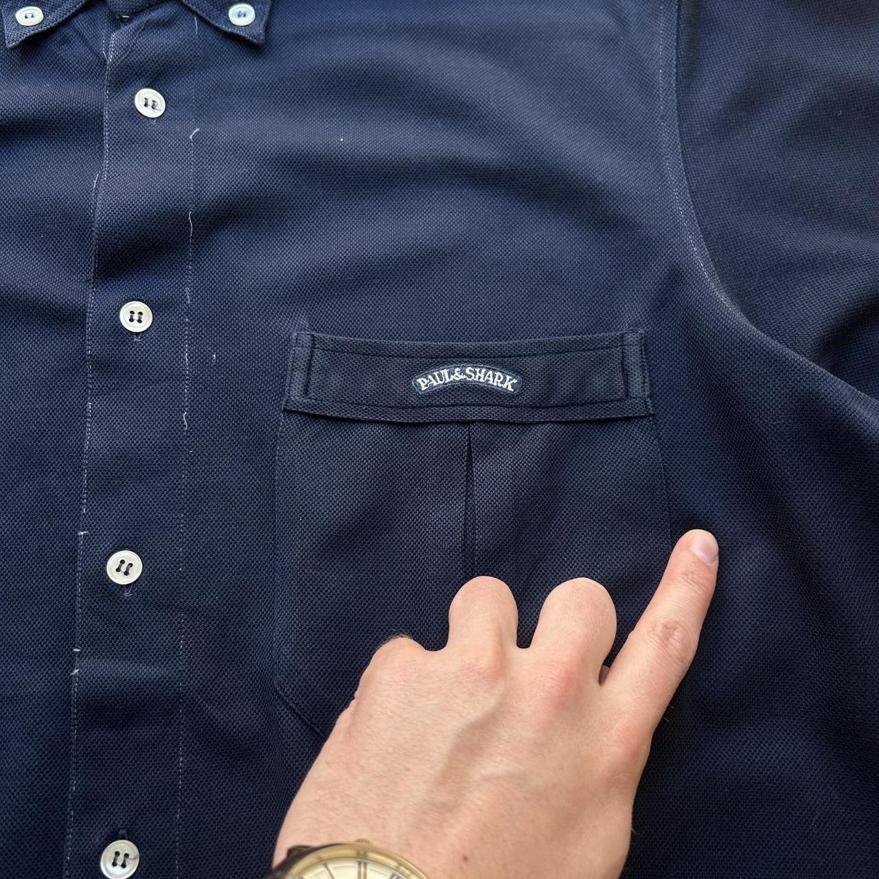1990s Paul & Shark Shirt Navy M