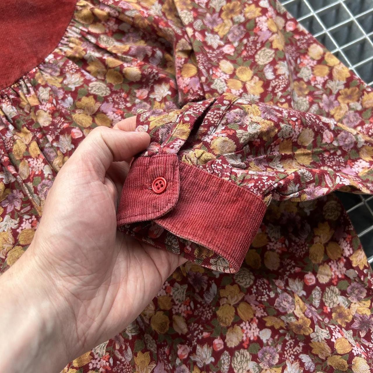 1980s Benetton Floral Shirt Women's L