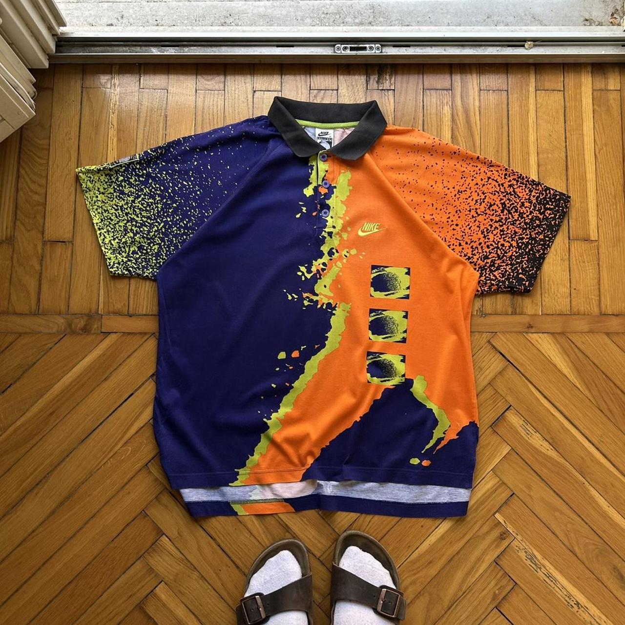 1990s Nike Challenge Court Polo Shirt M