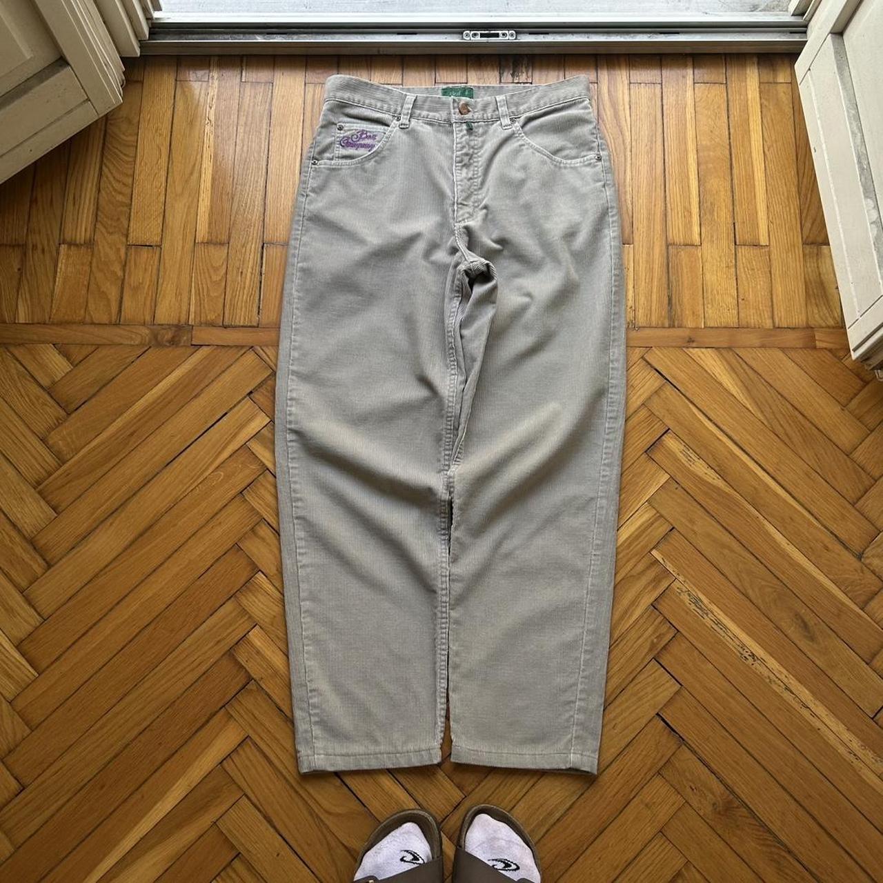 1980s Best Company Corduroy Trousers Grey 32W 30L