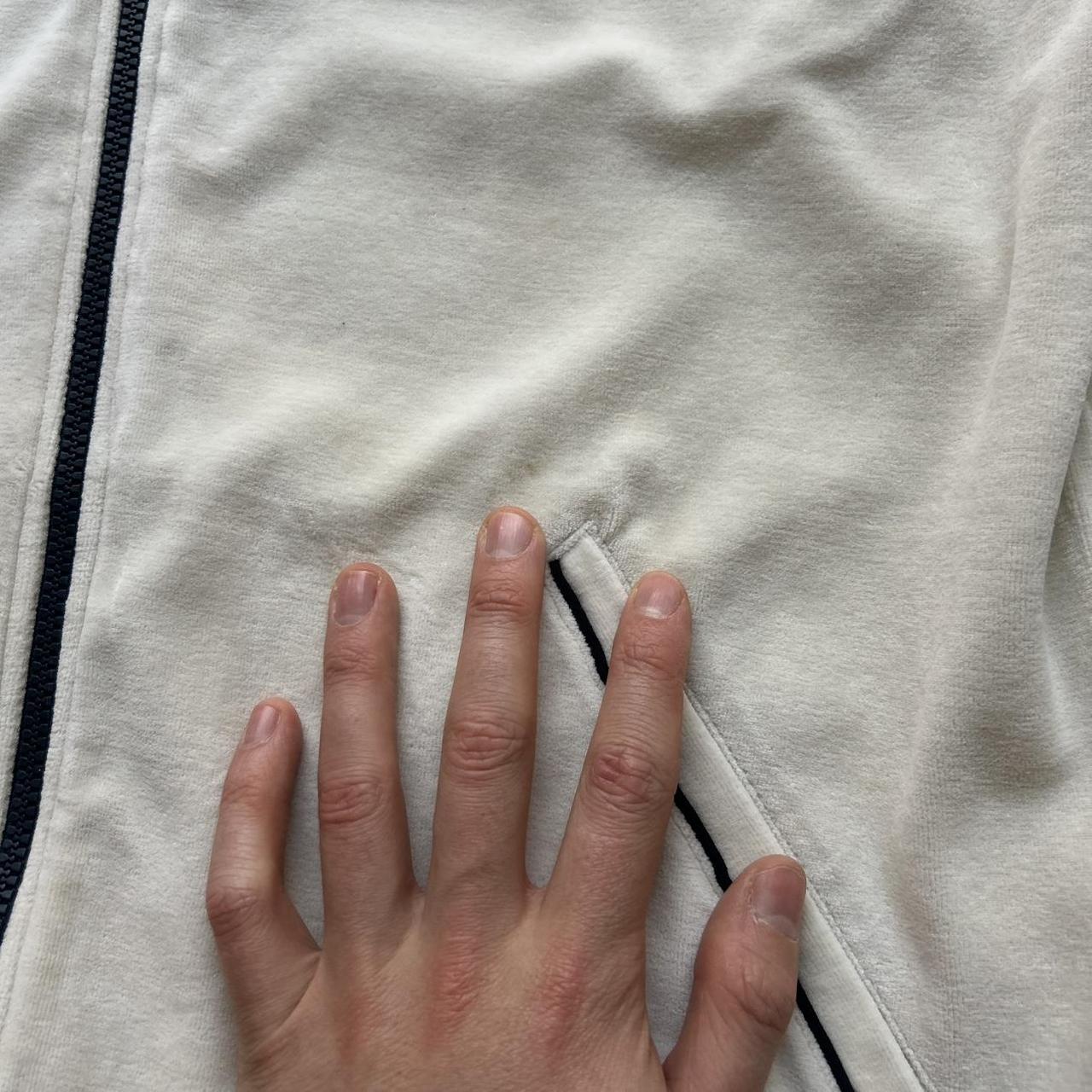 1990s Fila Velour Jacket Cream M