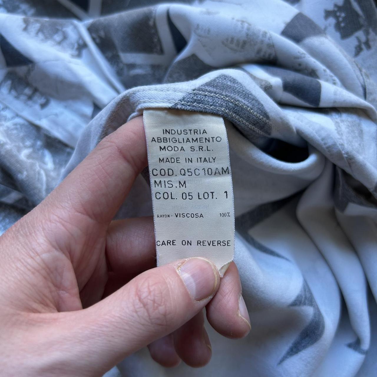 1980s Armani Jeans Print Shirt M