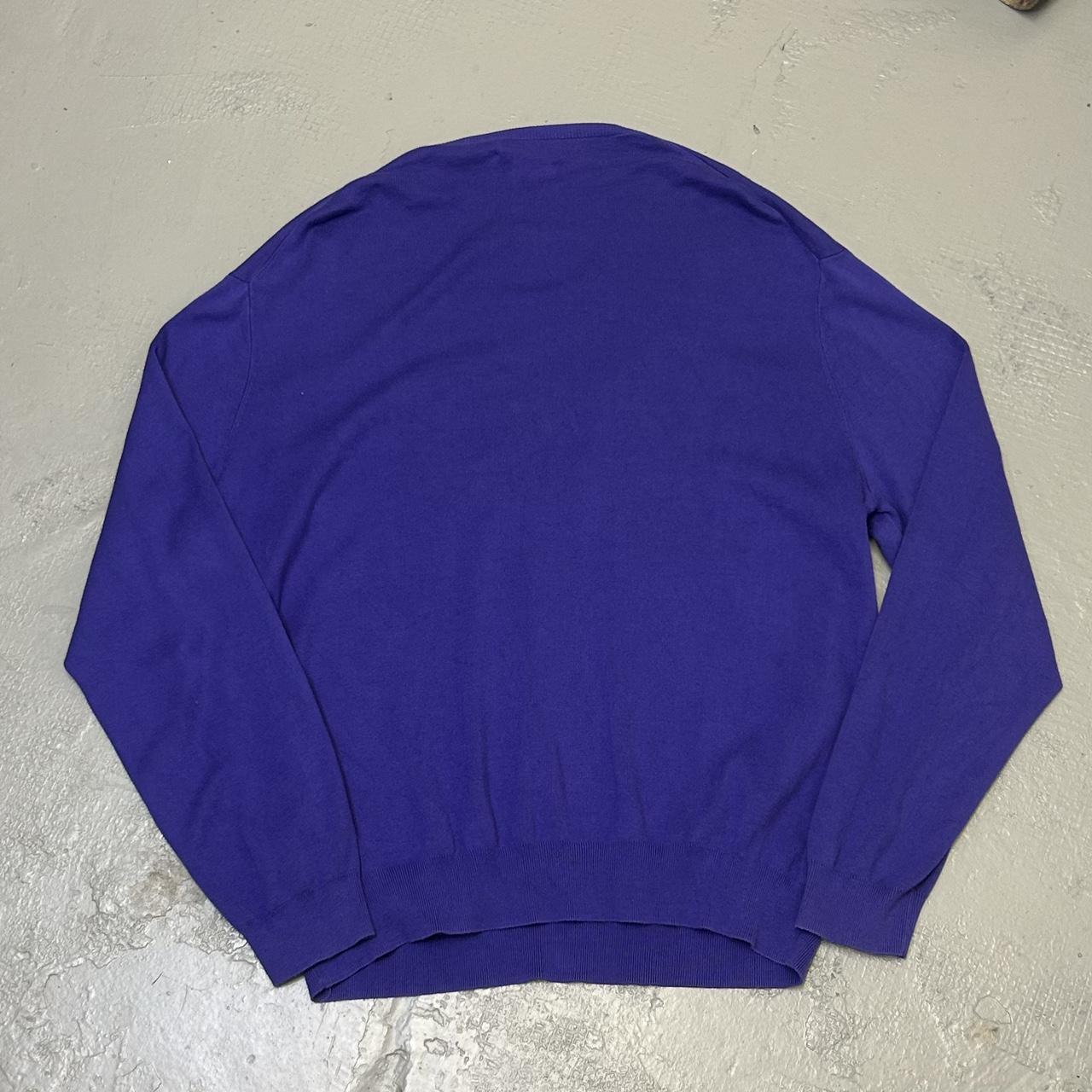 2000s Ralph Lauren Knitted Jumper Purple XXL