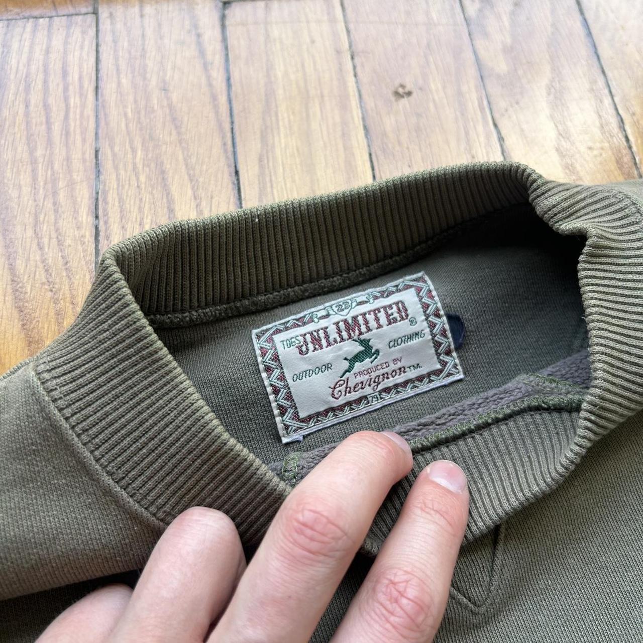 1990s Togs By Chevignon Sweatshirt Khaki XL