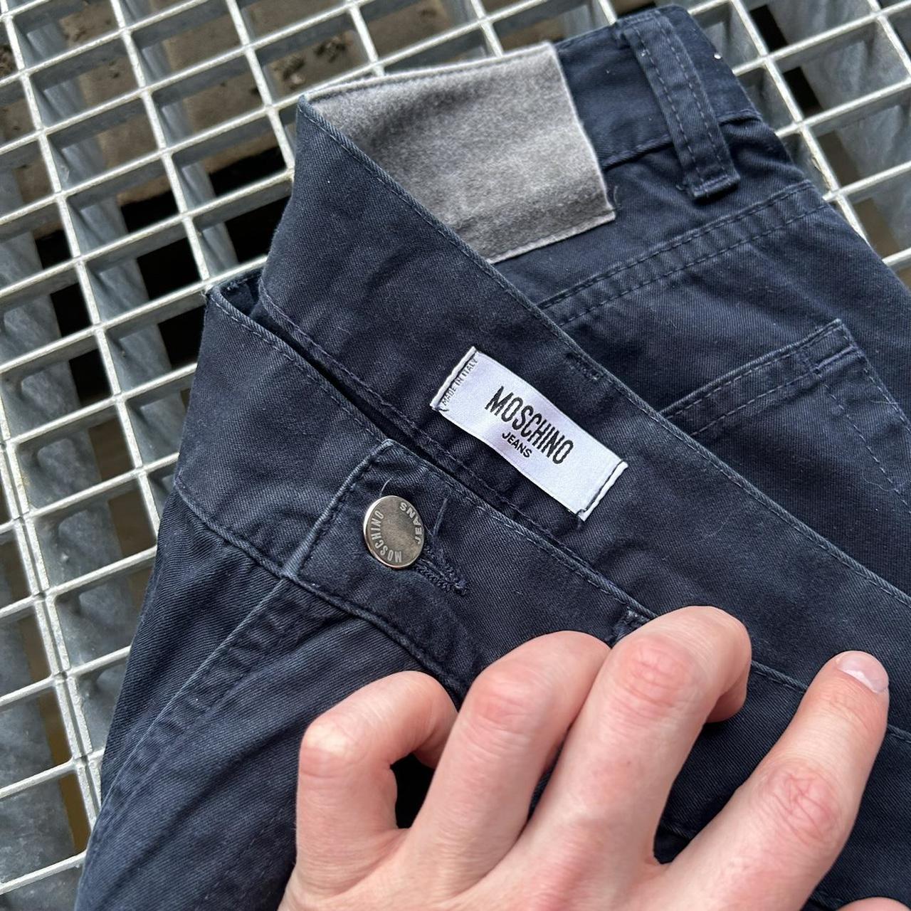 1990s Moschino Trousers Navy 36W 28L