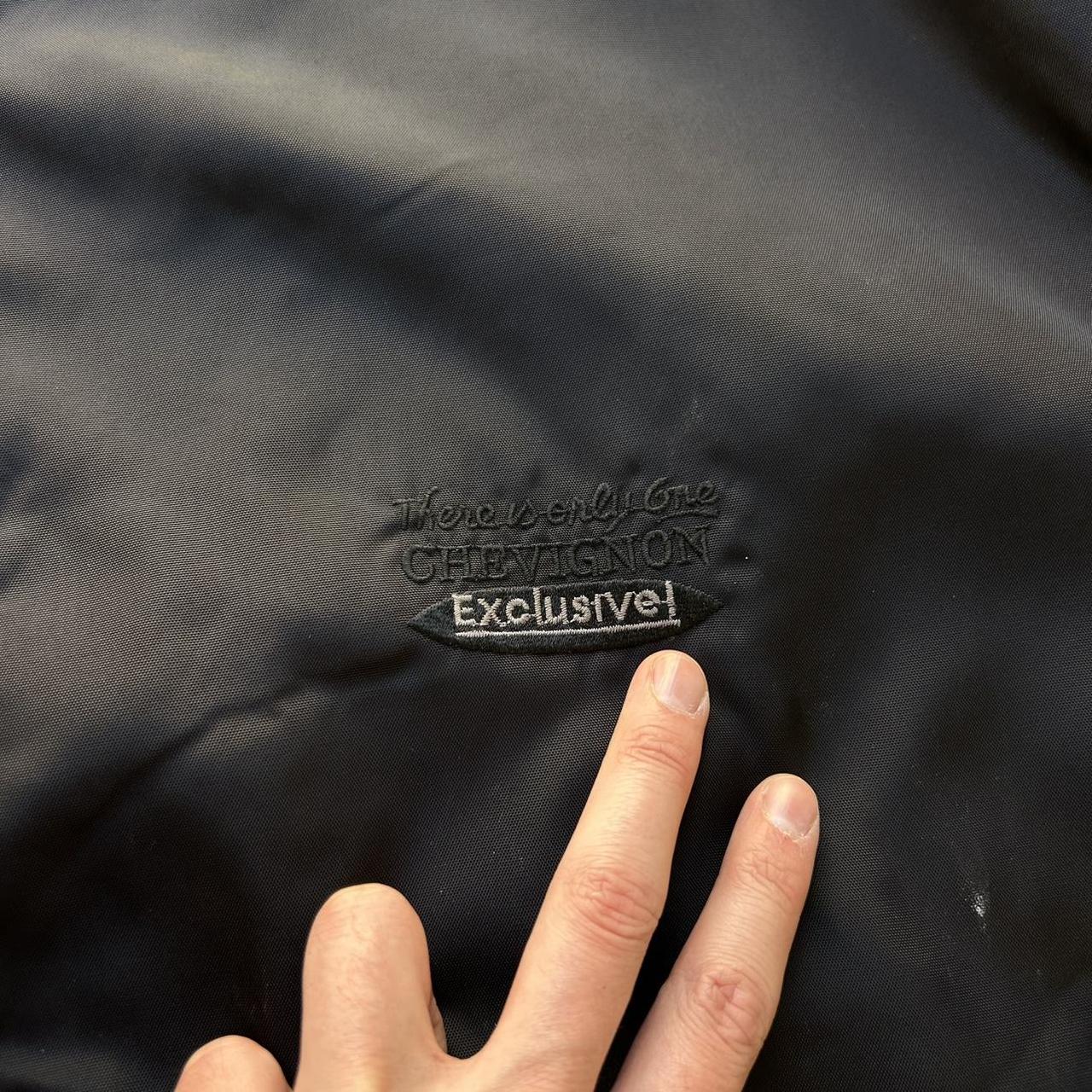 1990s Chevignon Bomber Jacket Black XL