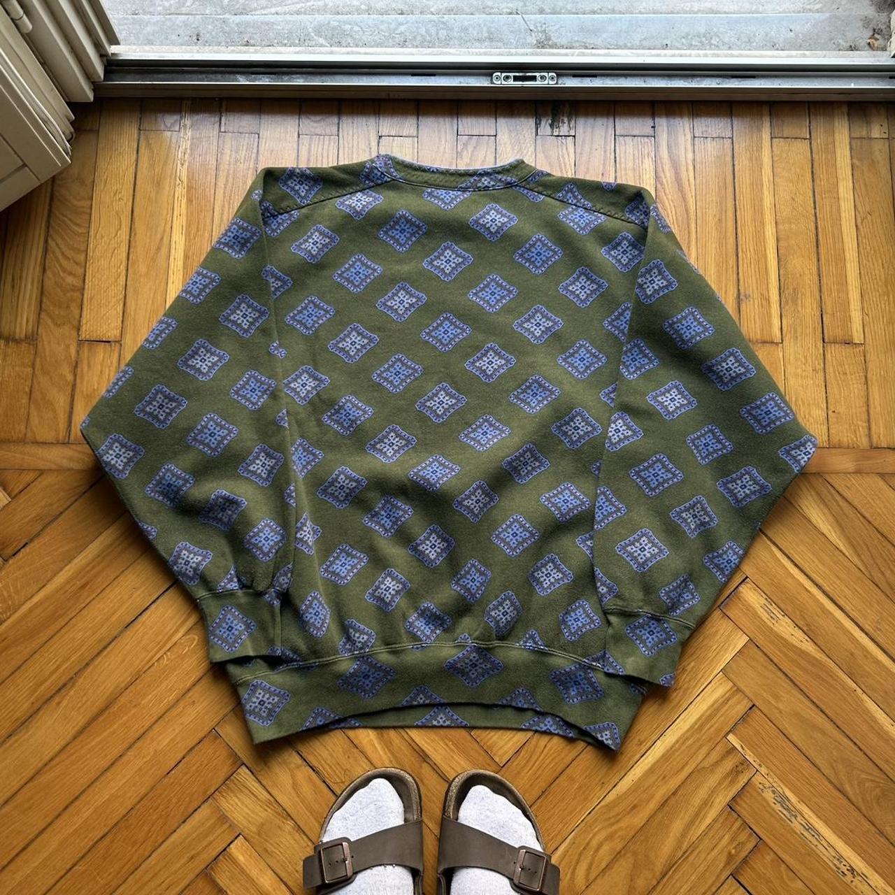 1990s Best Company Pattern Sweatshirt XL