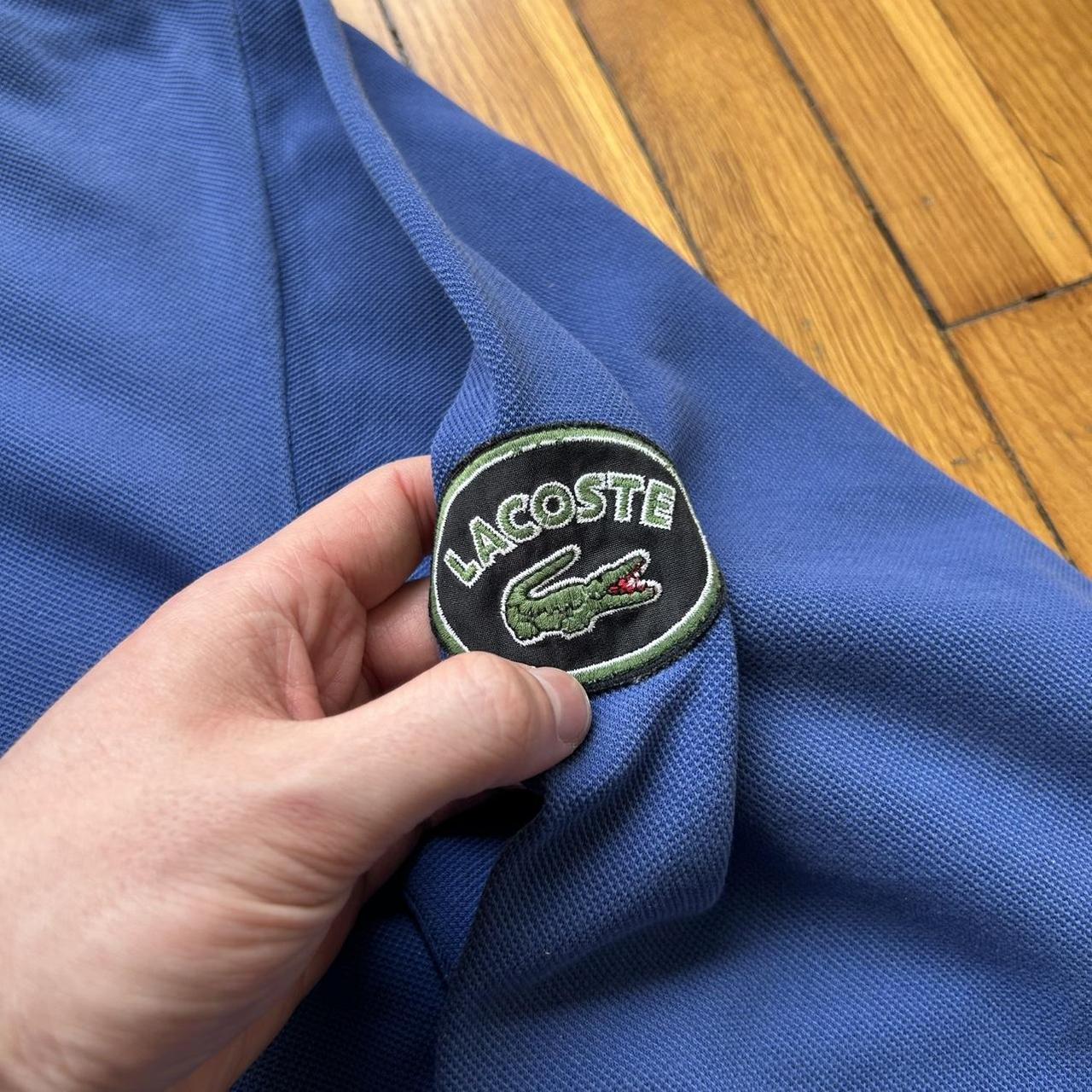 1990s Lacoste Chemise Sweatshirt Blue XL