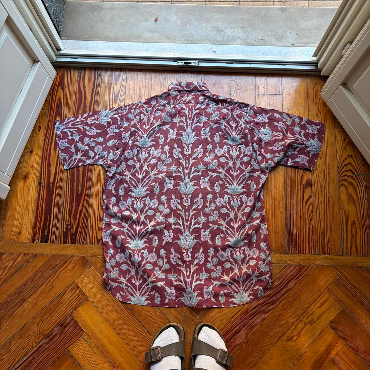 1980s CP Company Floral Shirt M