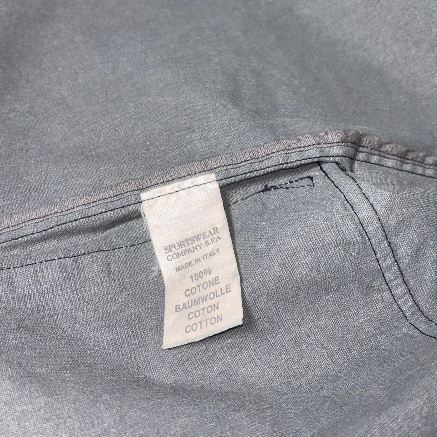 1990s Stone Island Reflective Vest XXL