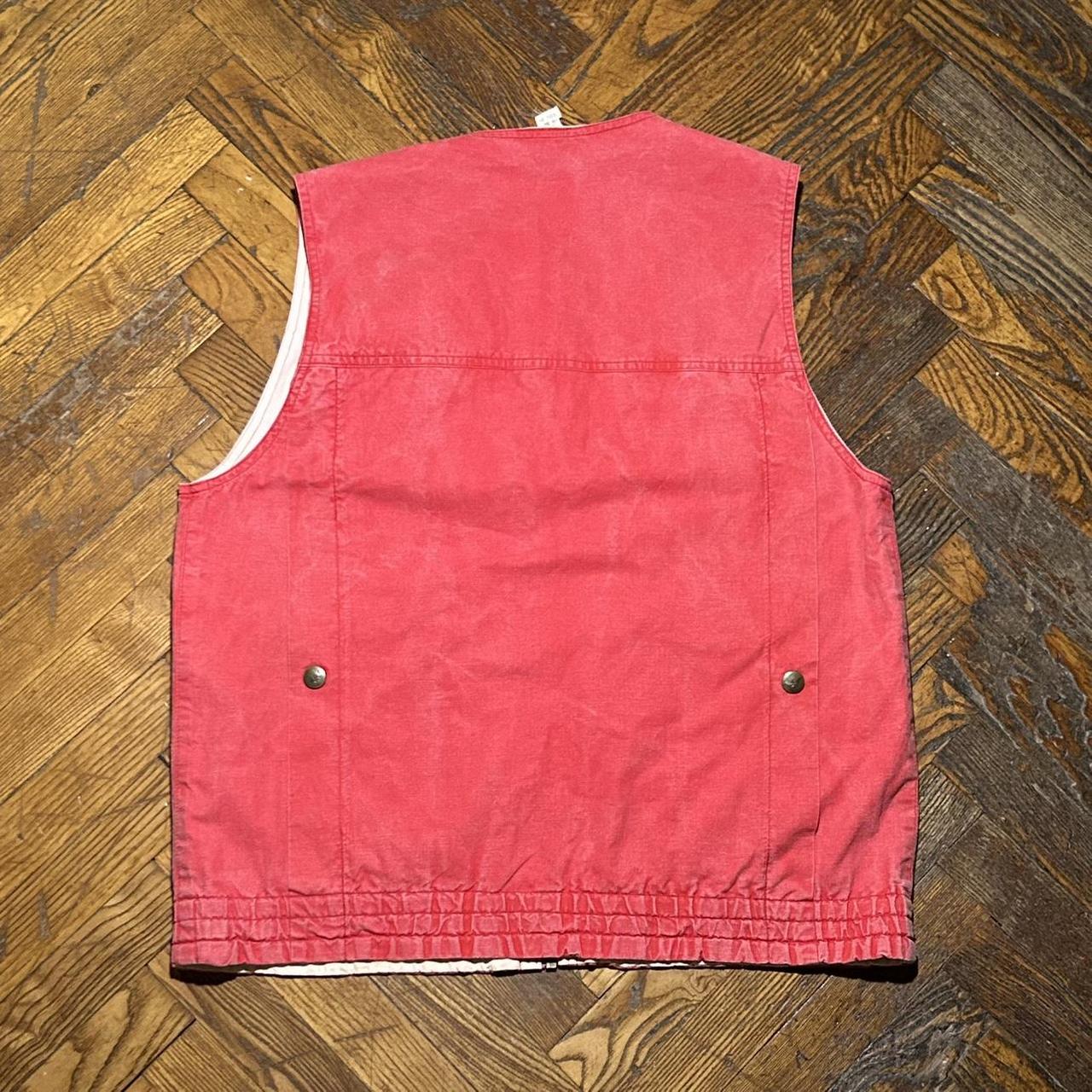 1980s Giorgio Armani Gilet Vest Red M