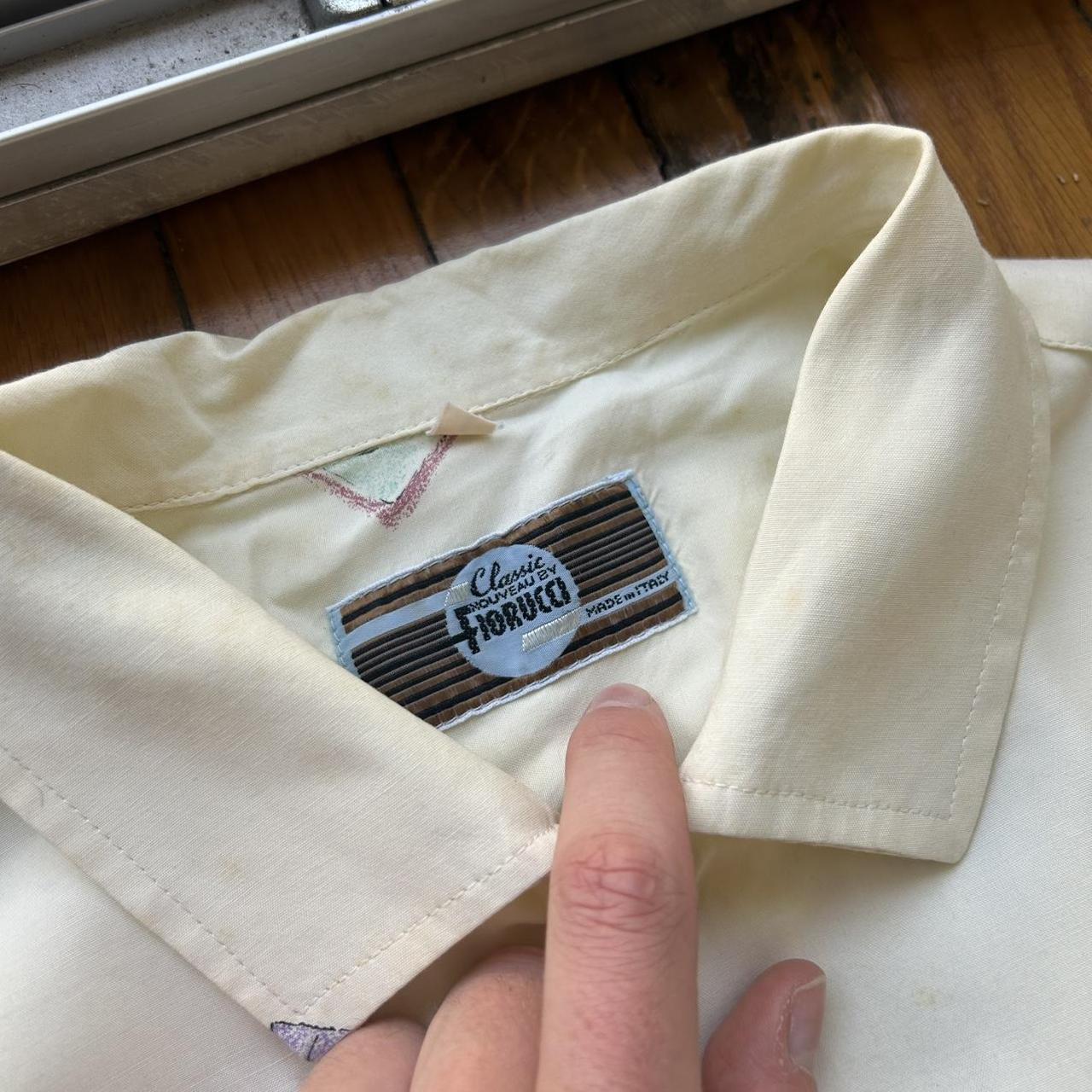 1990s Fiorucci Classic Nouveau Print Shirt XL