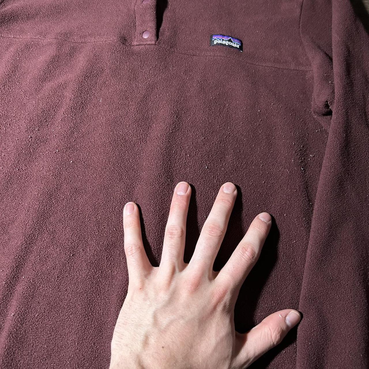 2000s Patagonia Fleece Sweatshirt Burgundy Women's M
