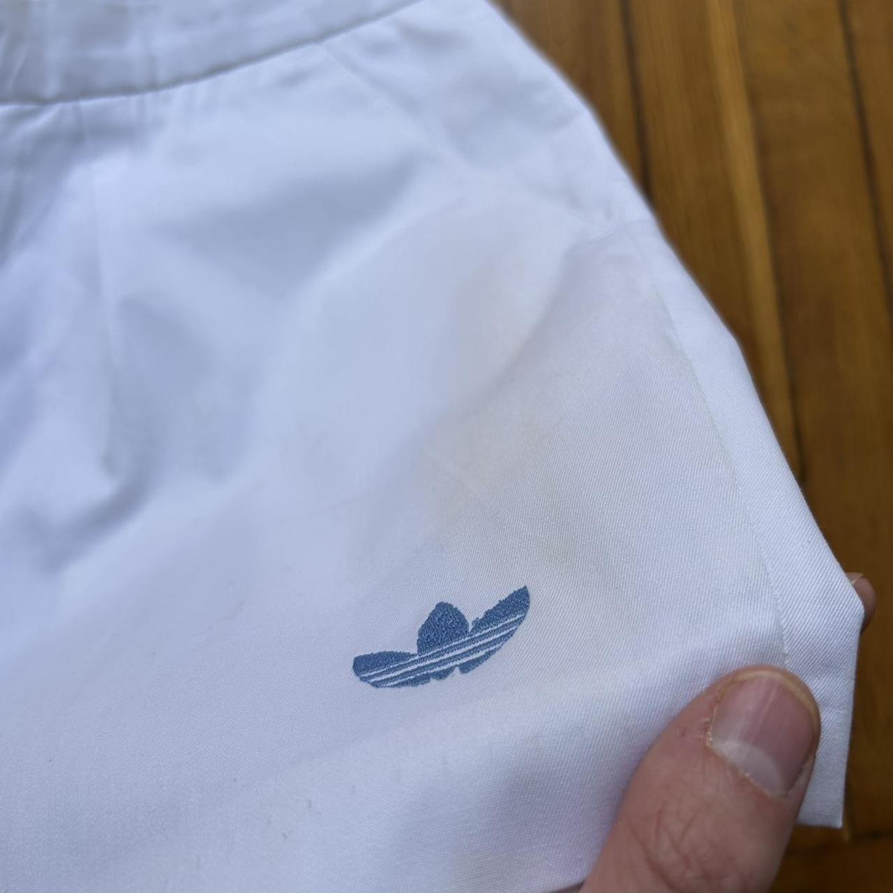 1980s Adidas Originals Tennis Shorts White 34W