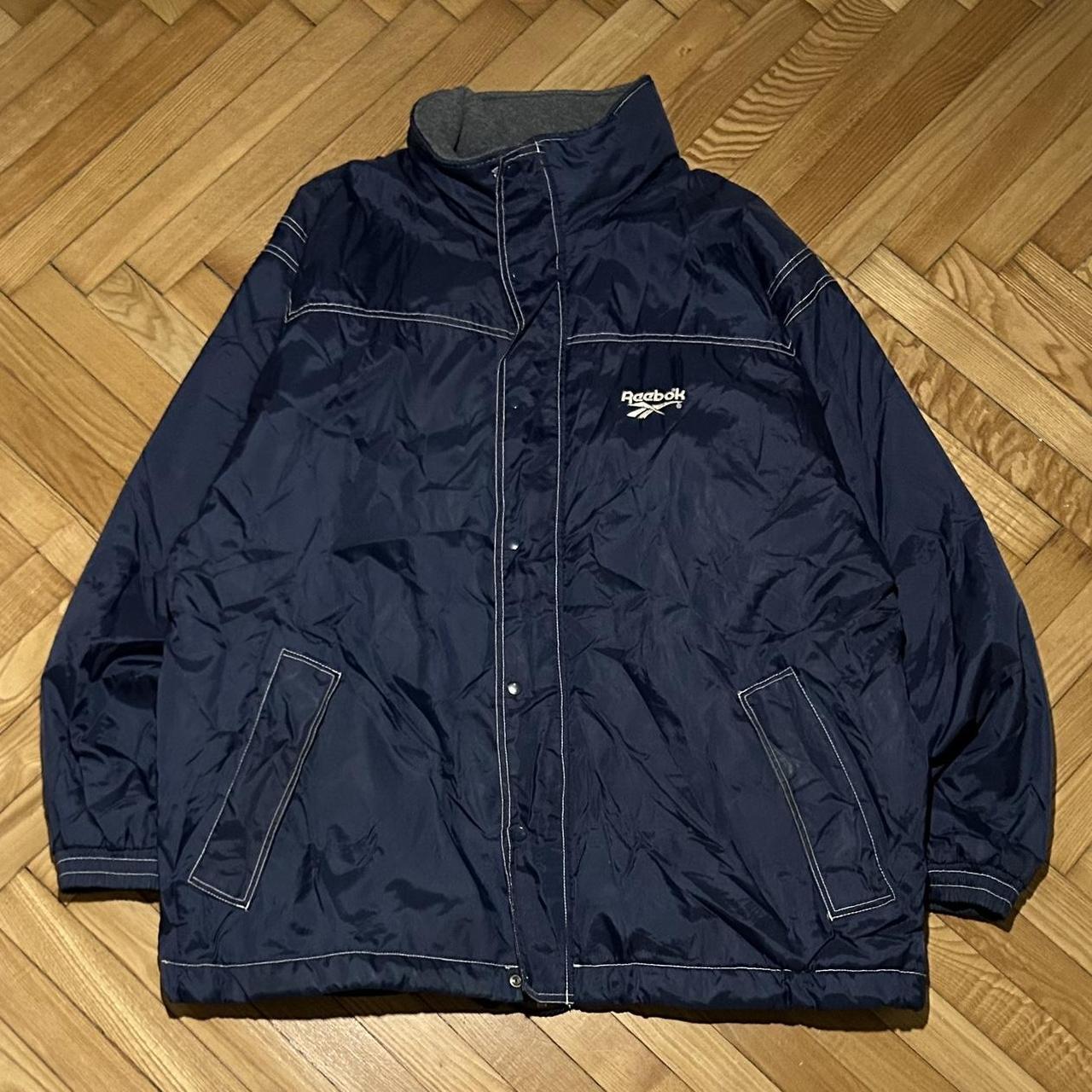 1990s Reebok Padded Jacket Navy XXL