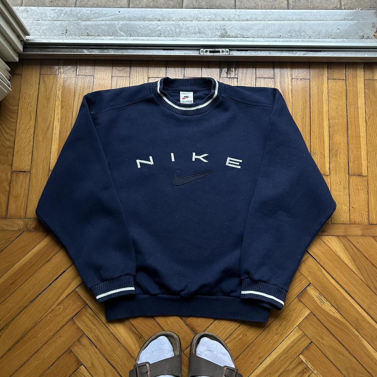 1990s Nike Sweatshirt Navy S