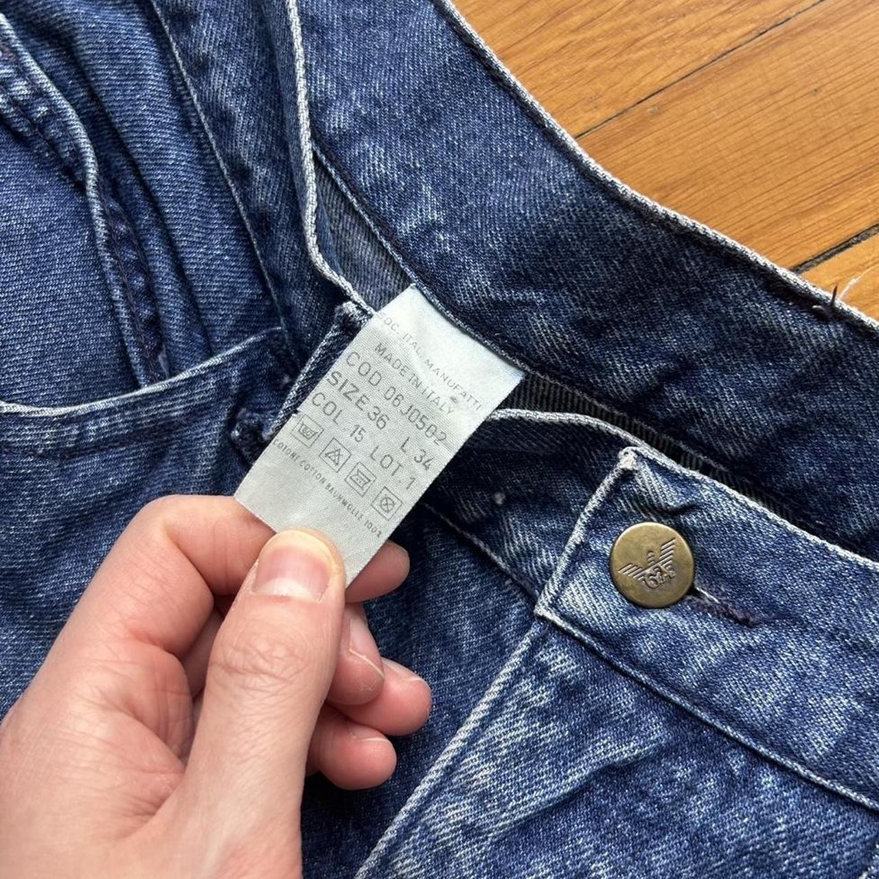 1980s Giorgio Armani Jeans Blue 34W 32L