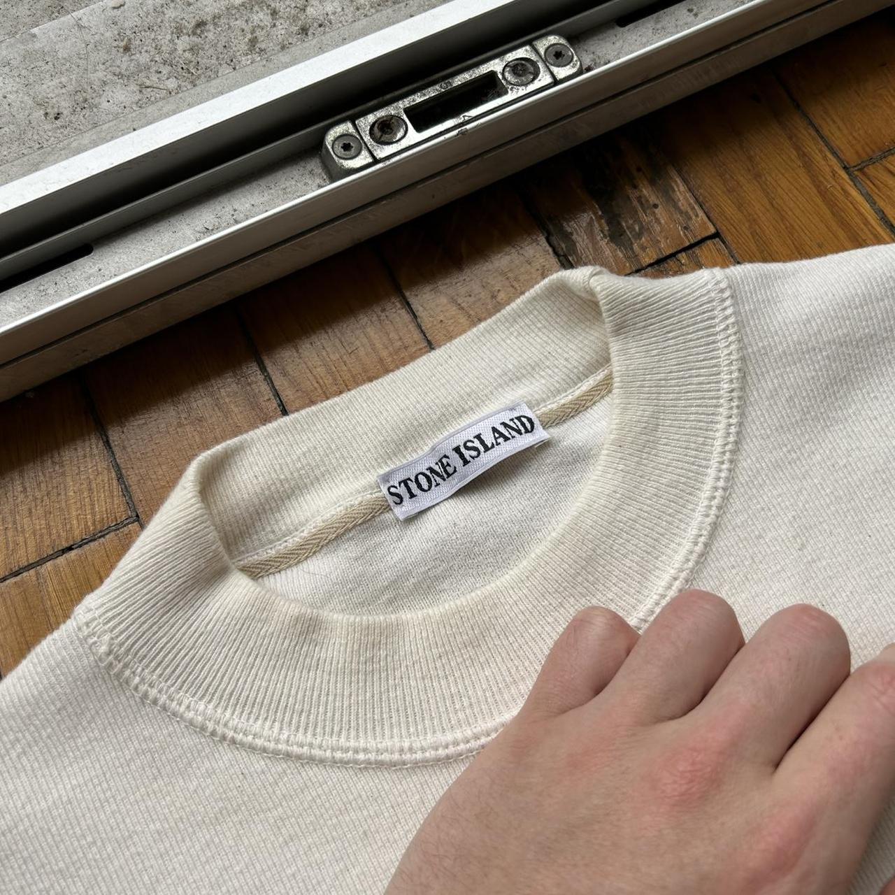 1980s Stone Island Sweatshirt Cream L