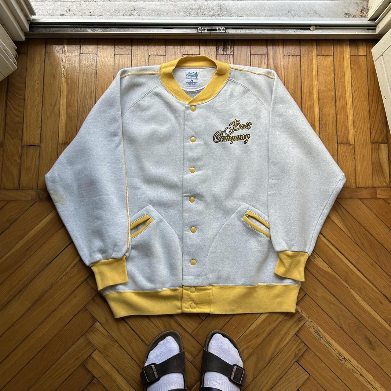 1980s Best Company Cardigan Grey L