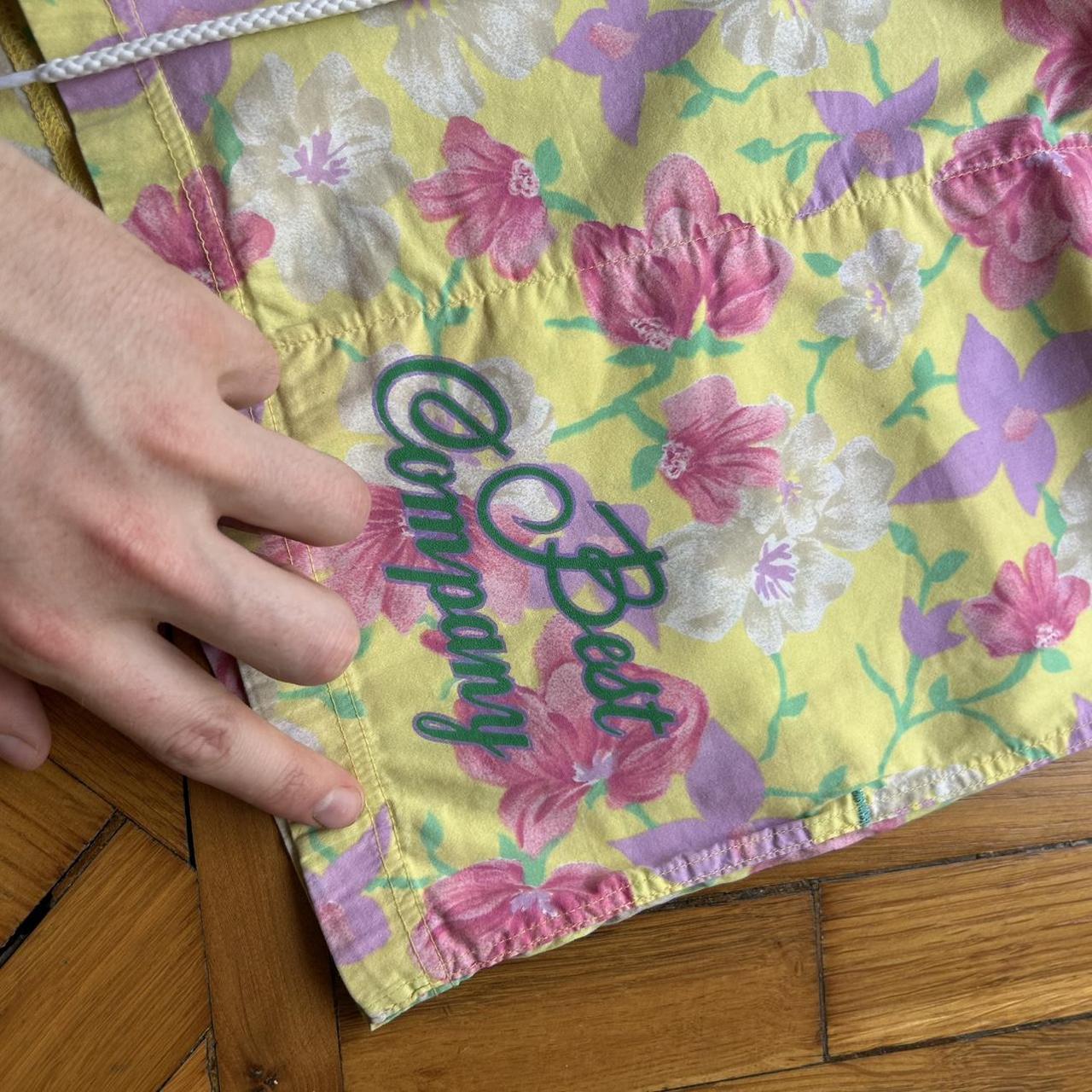 1980s Best Company Floral Shorts XL