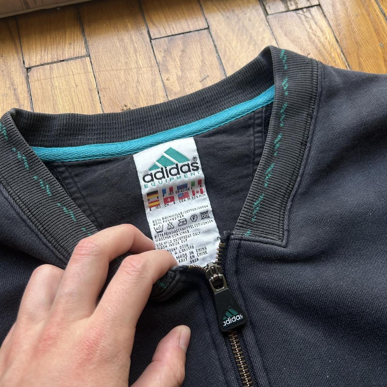 1990s Adidas Equipment Full Zip Sweatshirt L