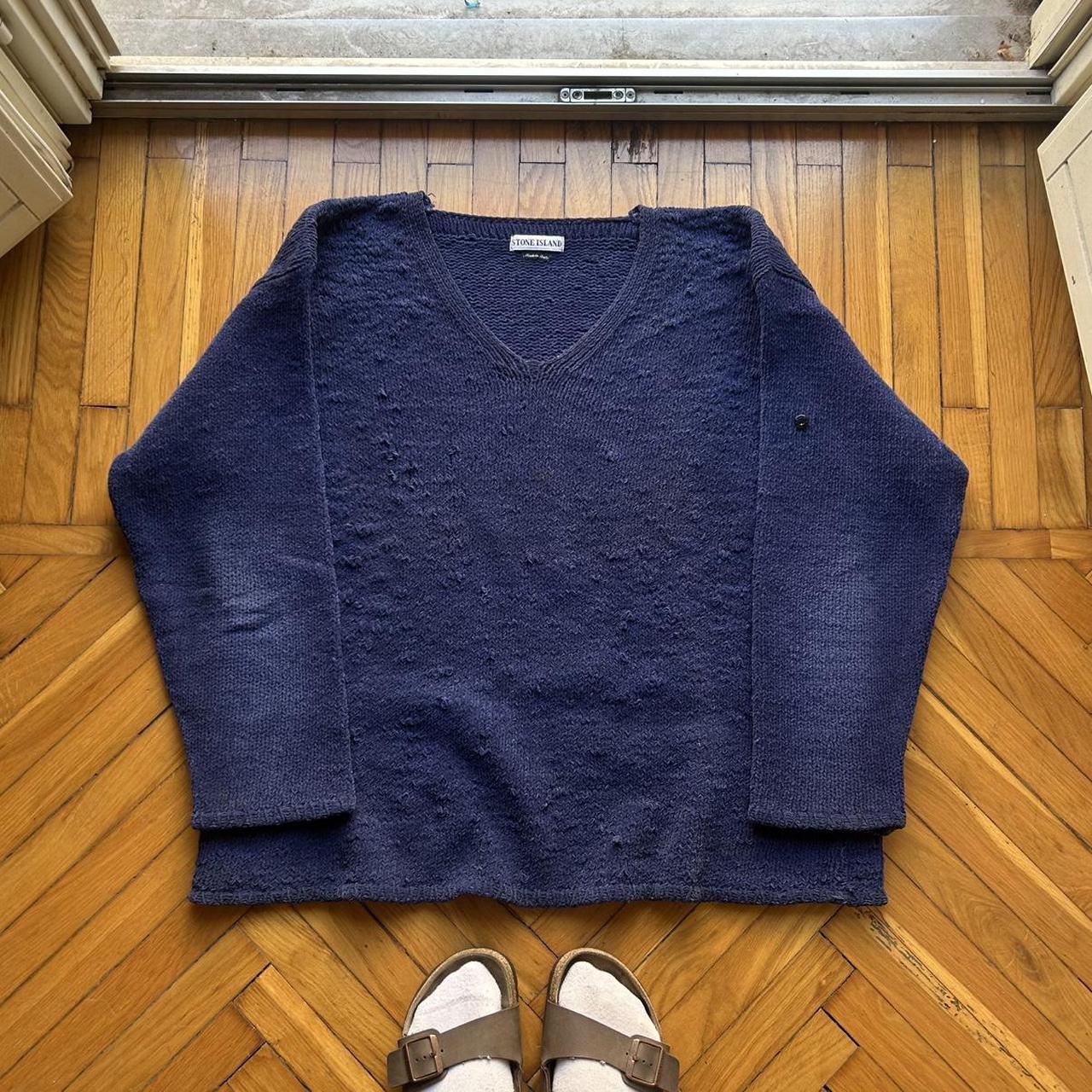 A/W 1996 Stone Island Chenille Knitted Jumper XL