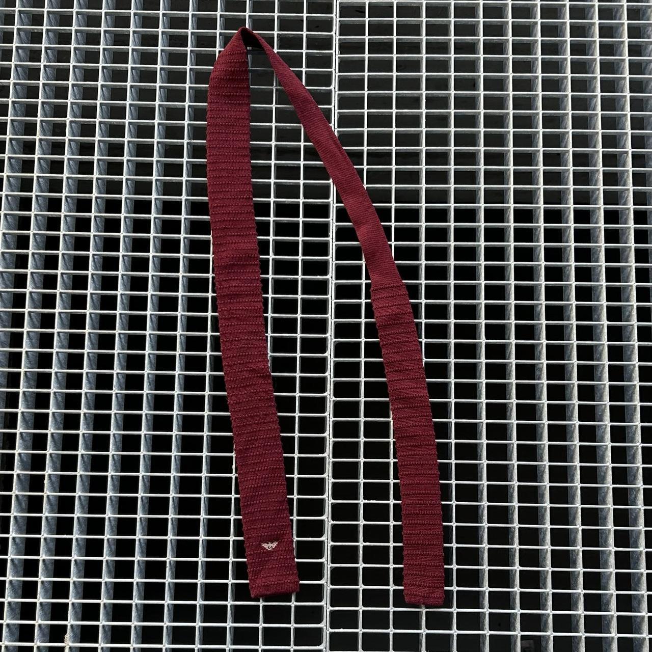 1980s Giorgio Armani Tie Burgundy