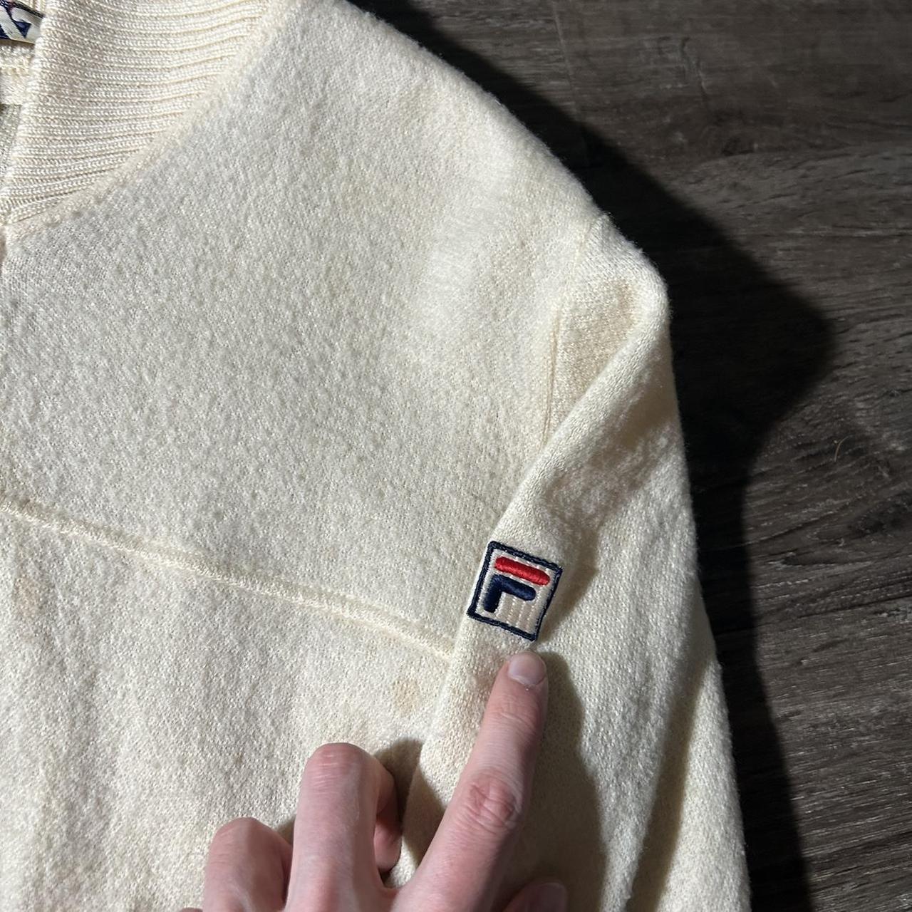 1990s Fila Knitted Wool Cardigan Women's M