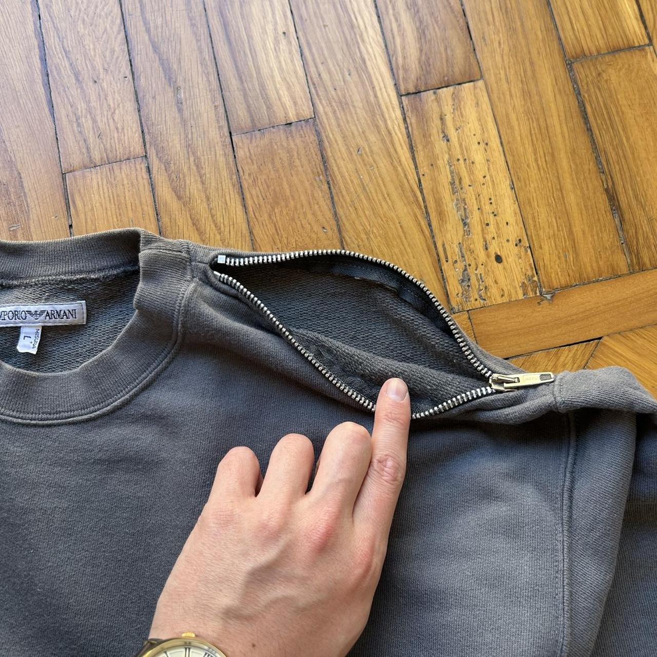 1990s Emporio Armani Sweatshirt Khaki L