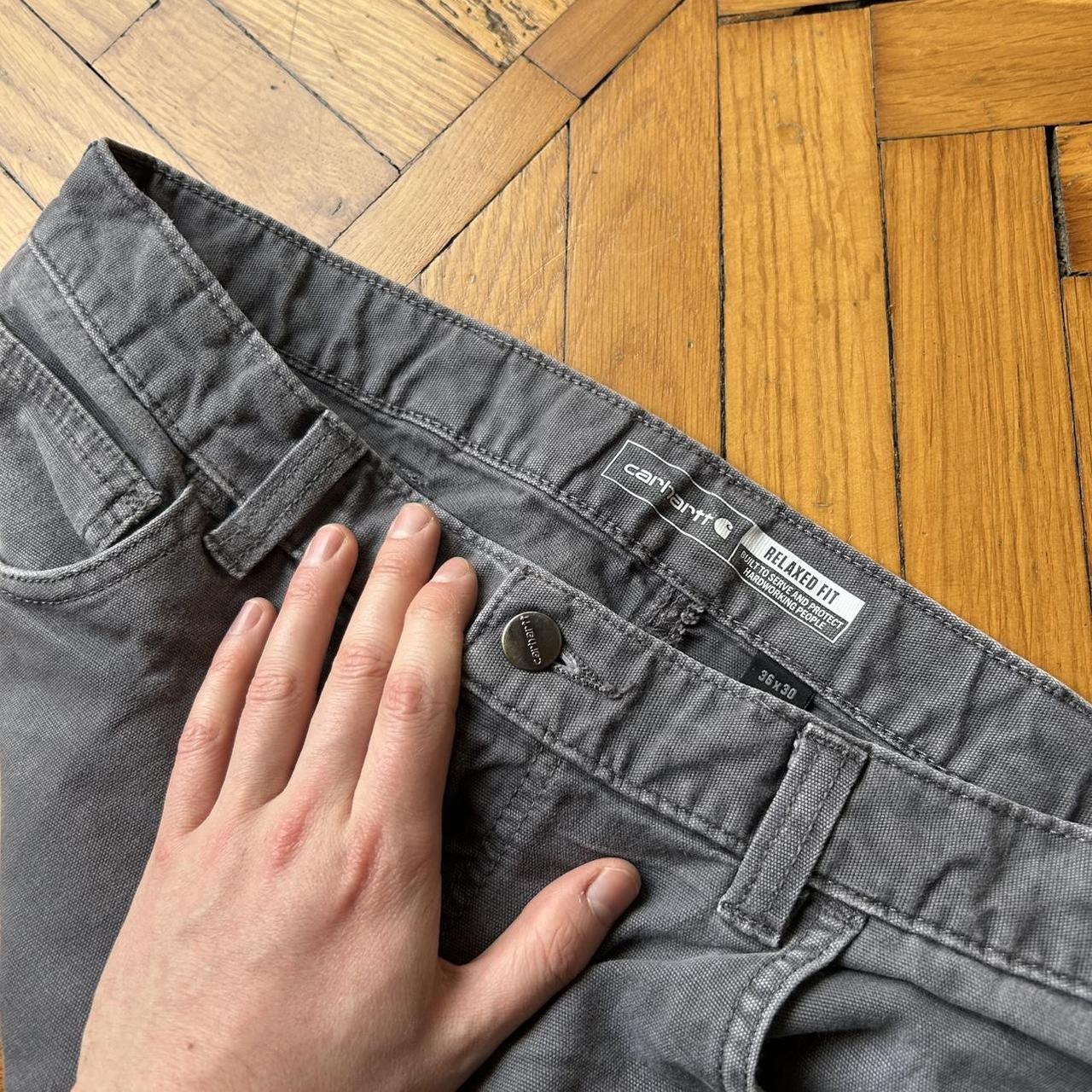 1990s Carhartt Carpenter Trousers Grey 36W 28L