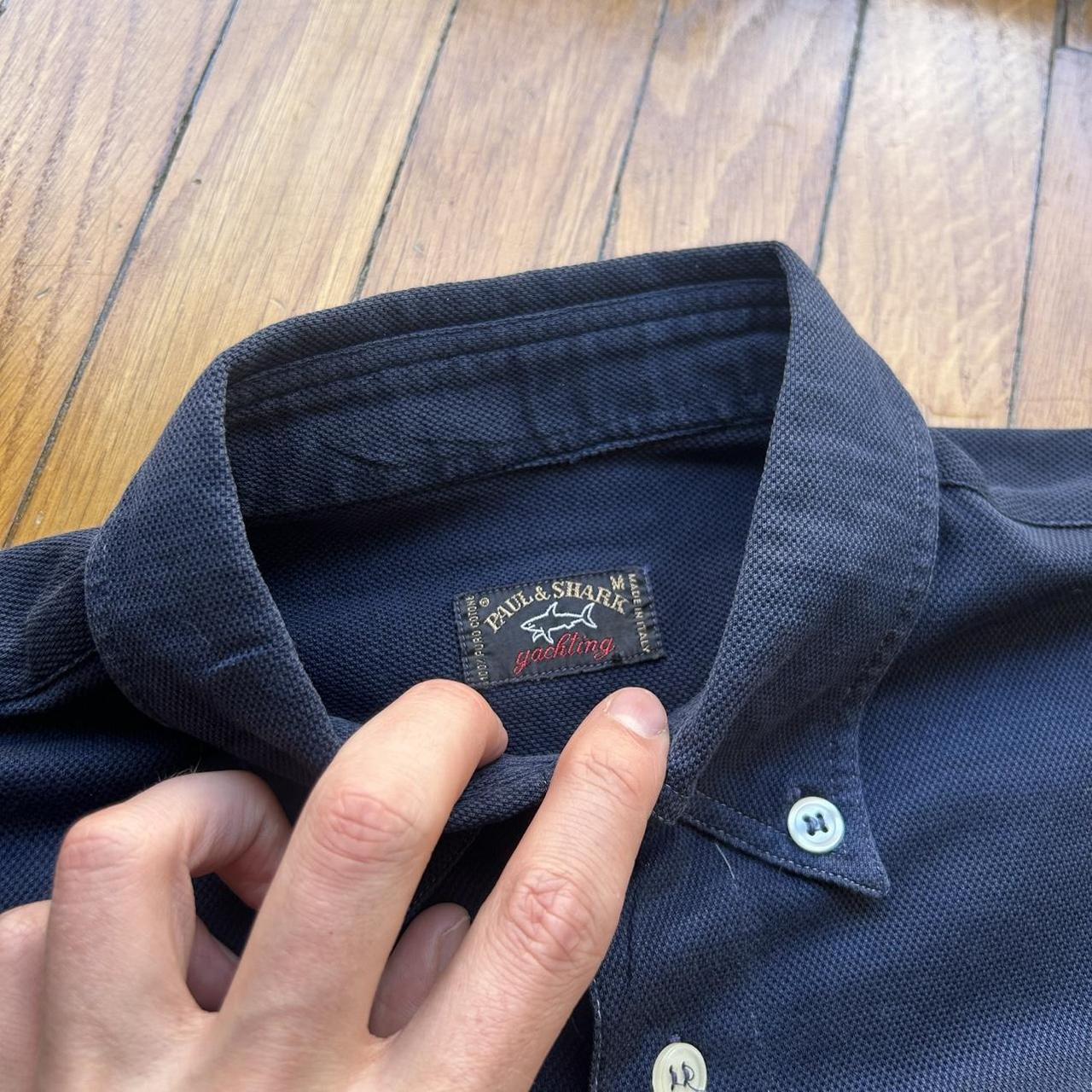 1990s Paul & Shark Shirt Navy M