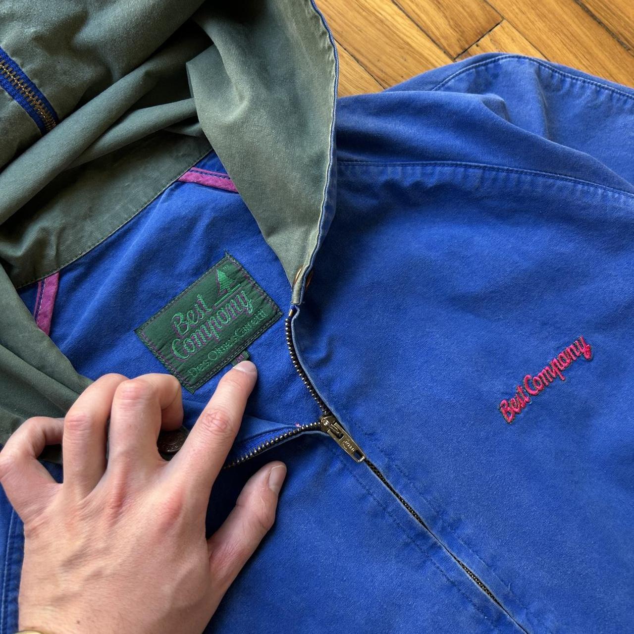 1980s Best Company Jacket Blue XL