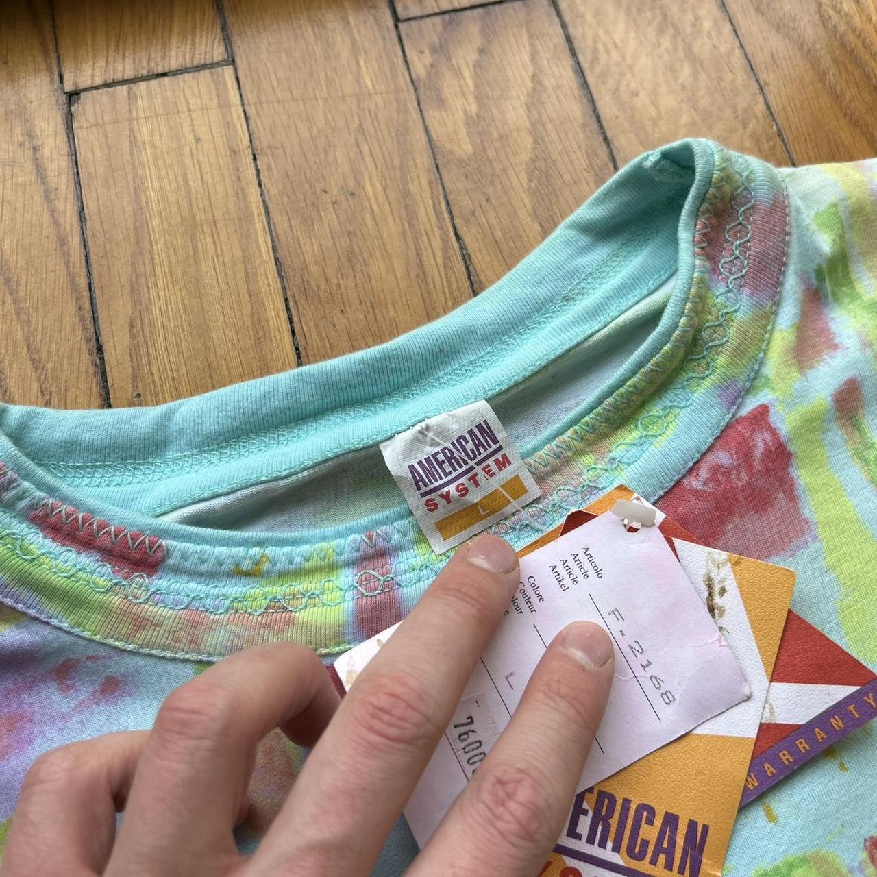 1990s American System Pattern T Shirt BNWT M