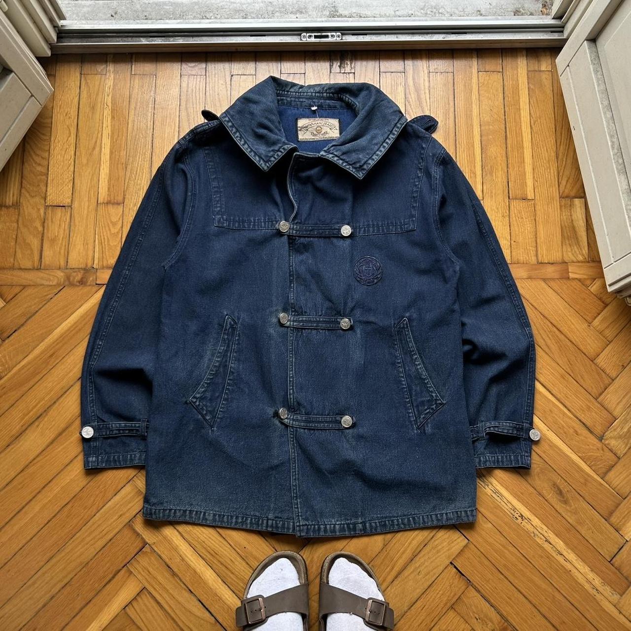 1990s Armani Jeans Mariner Denim Jacket L