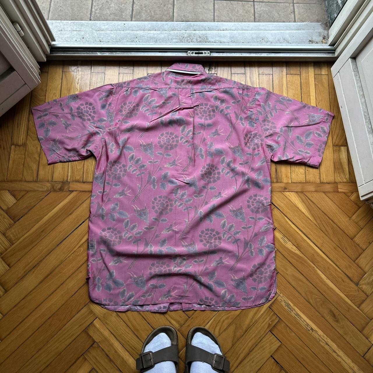 1980s BNWT Boneville Floral Shirt Pink L