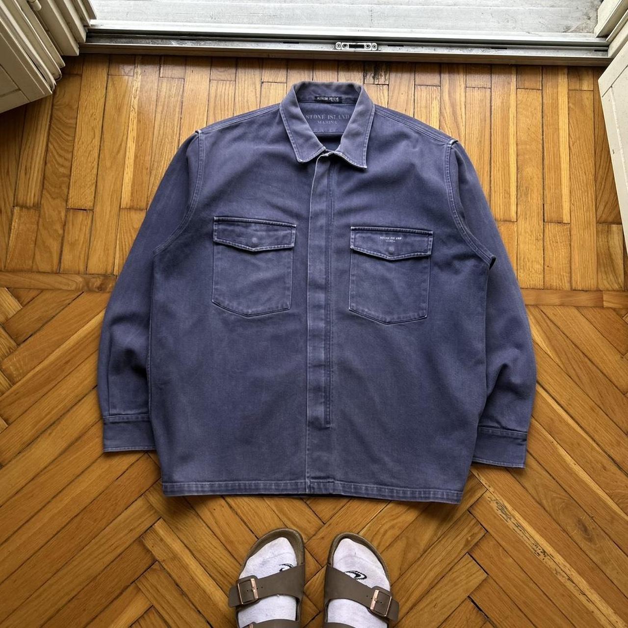 1992 Stone Island Marina Overshirt Navy XL